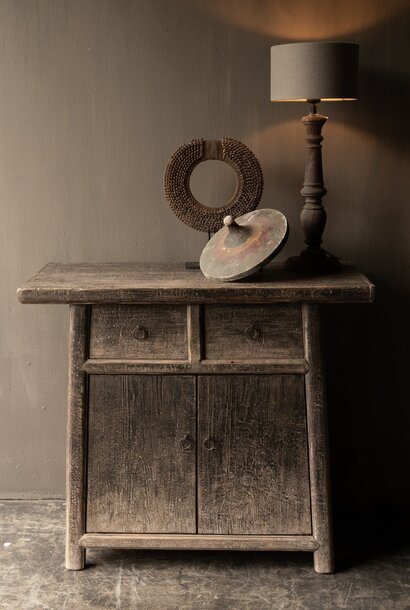 Old Antique Wabi Sabi Wooden weathered cabinet / Side table / Wall table