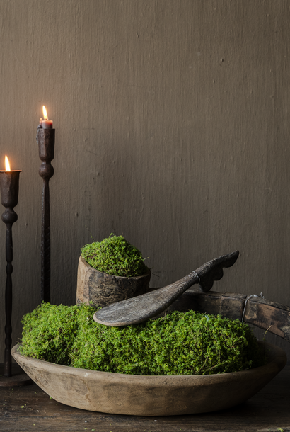 Authentische alte nepalesische Holzschale