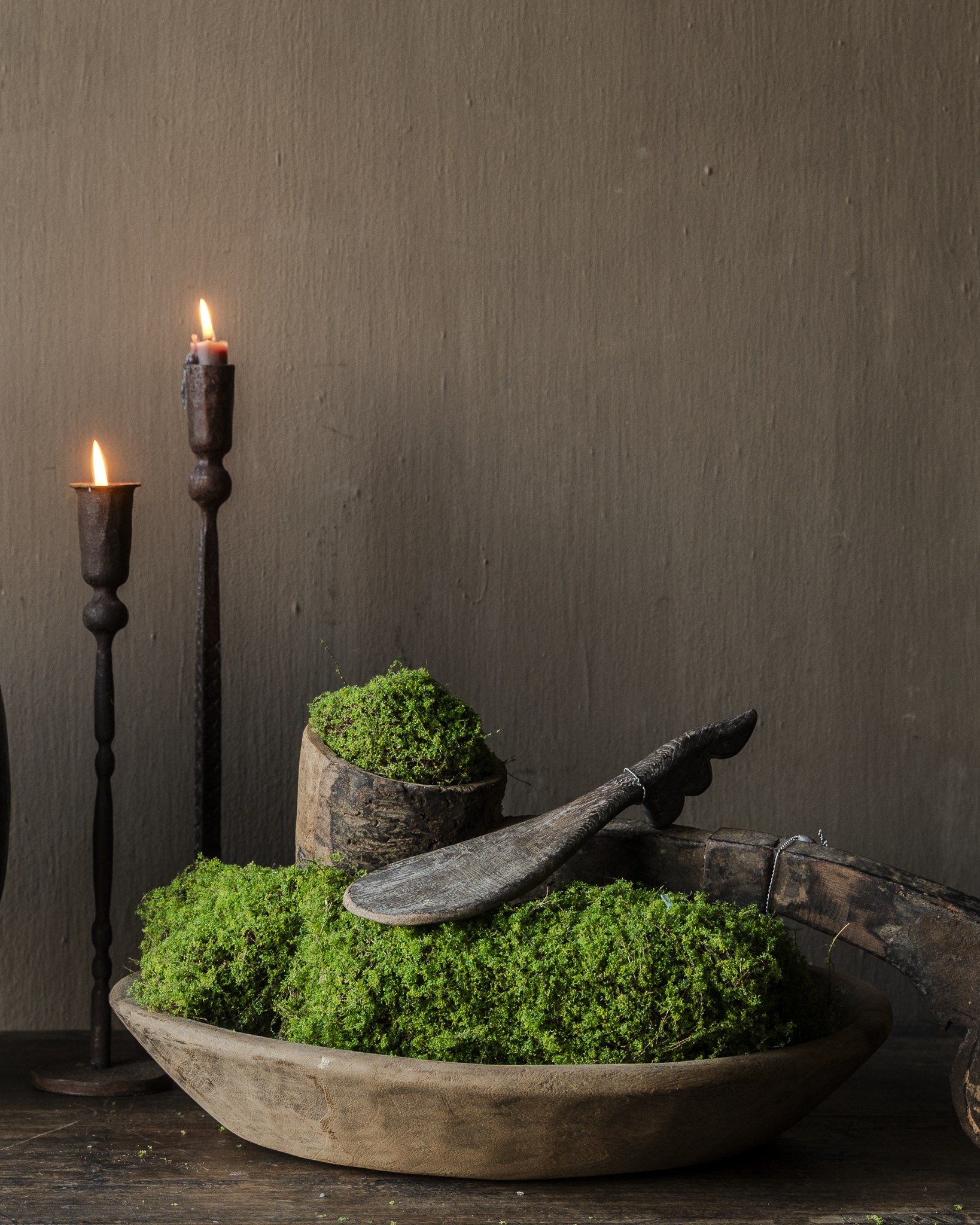 Authentic old wooden Nepalese bowl-1