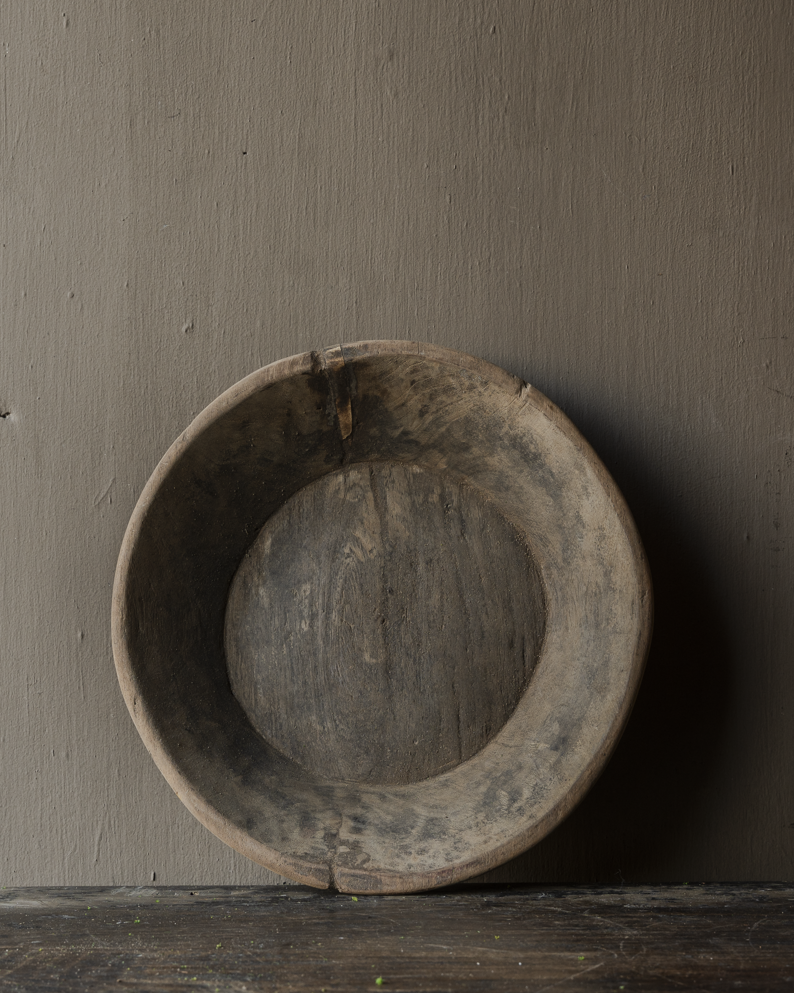 Authentic old wooden Nepalese bowl-2