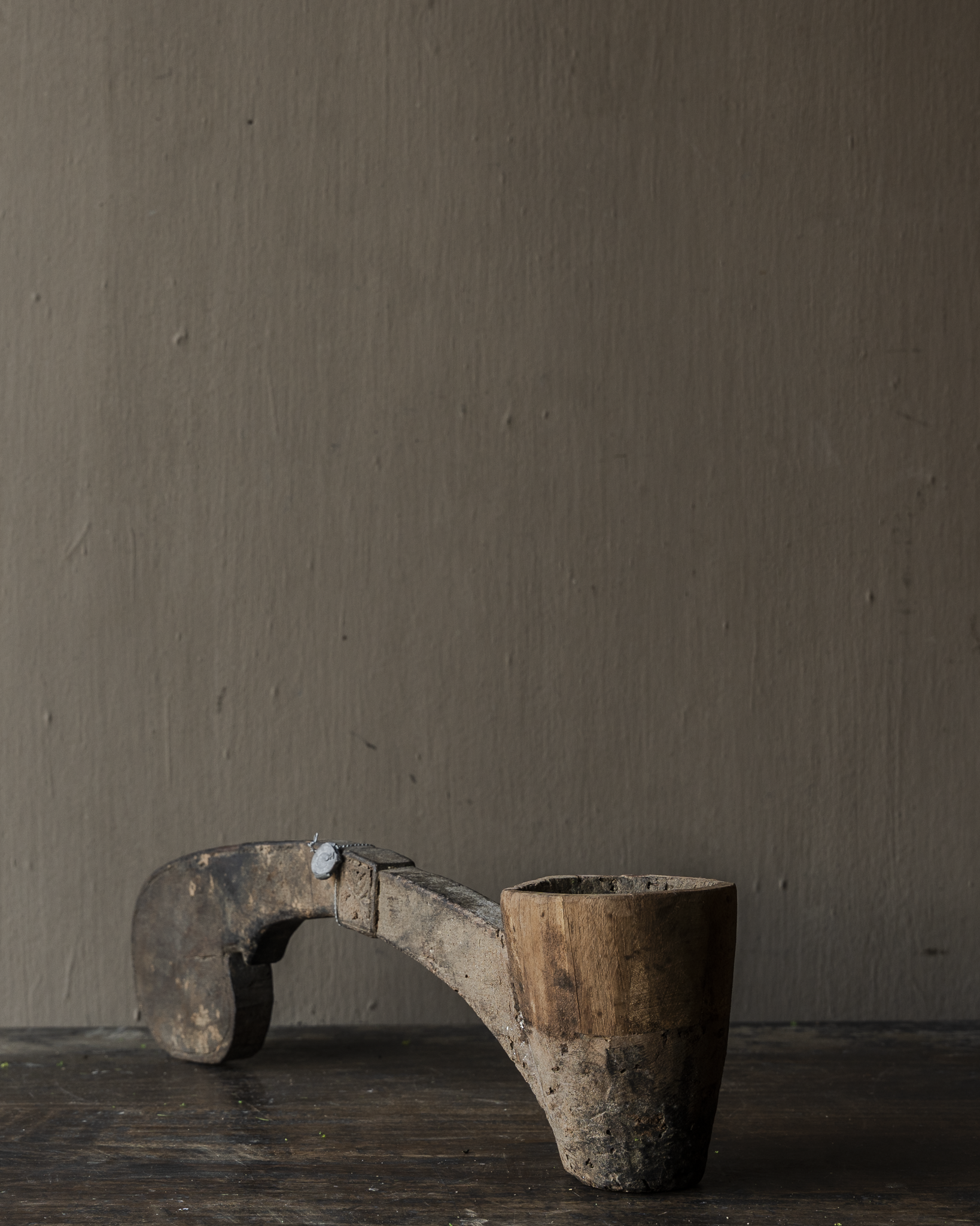 Einzigartiger alter authentischer Holzlöffel-7