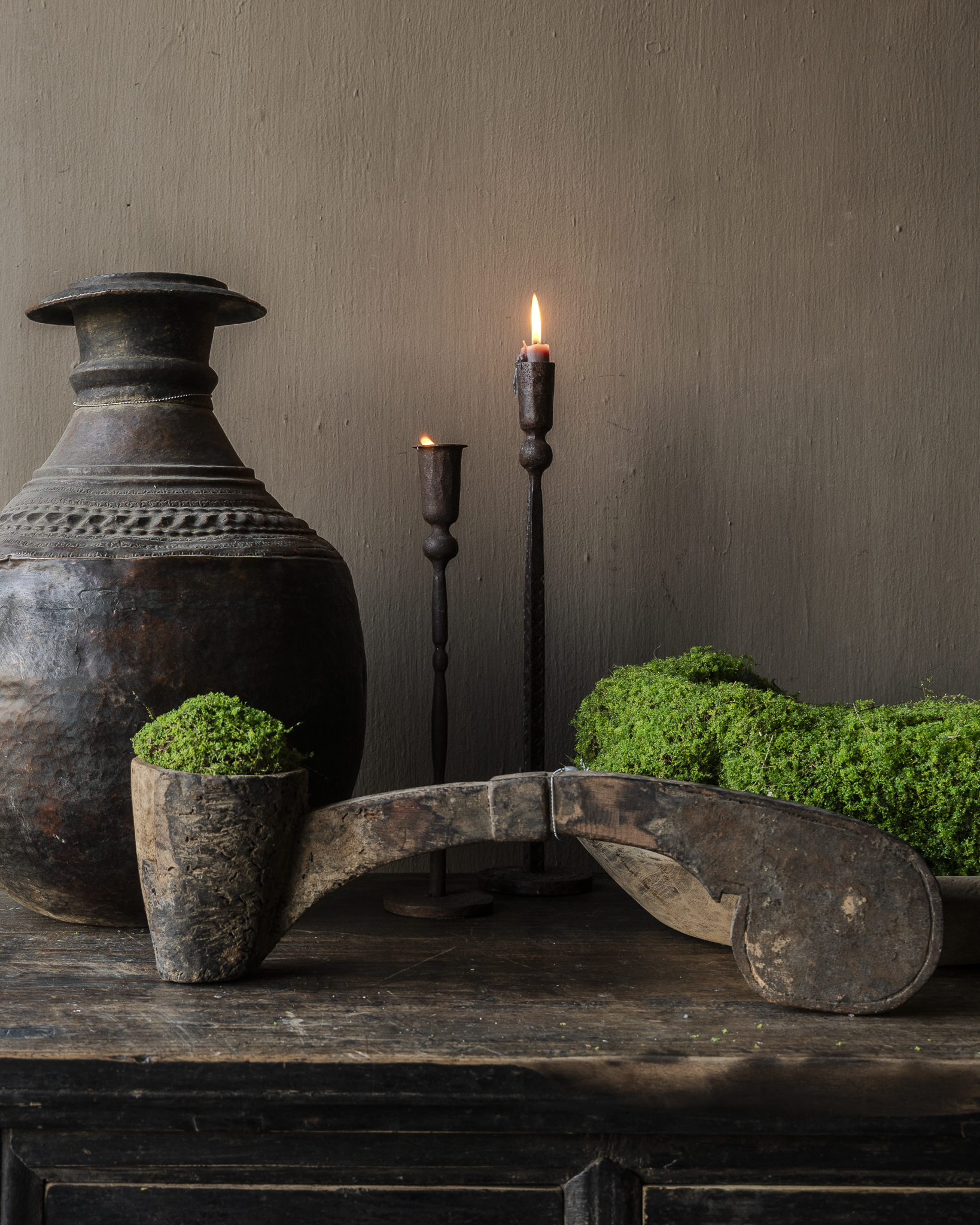 Einzigartiger alter authentischer Holzlöffel-1