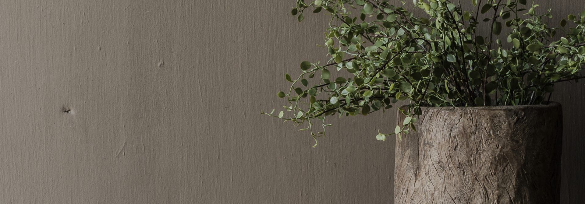 Authentic wooden base candlestick with blue paint residue – India