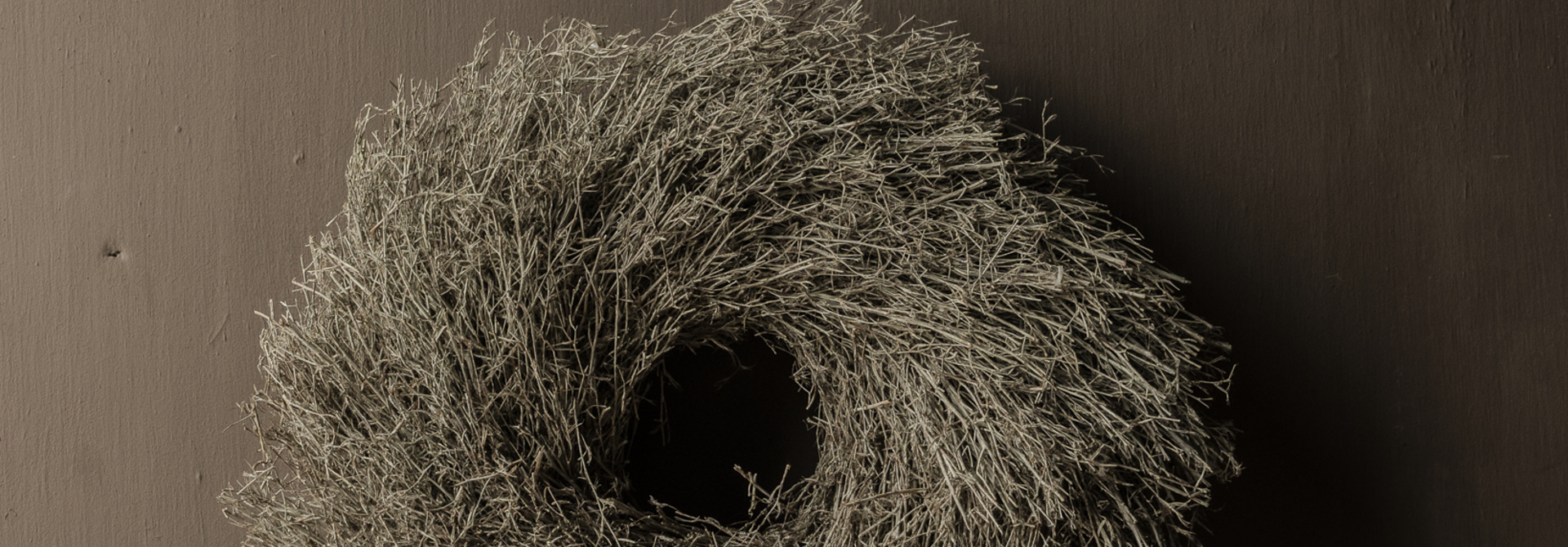 Chiligras-Kranz, Naturgrün – 59 cm