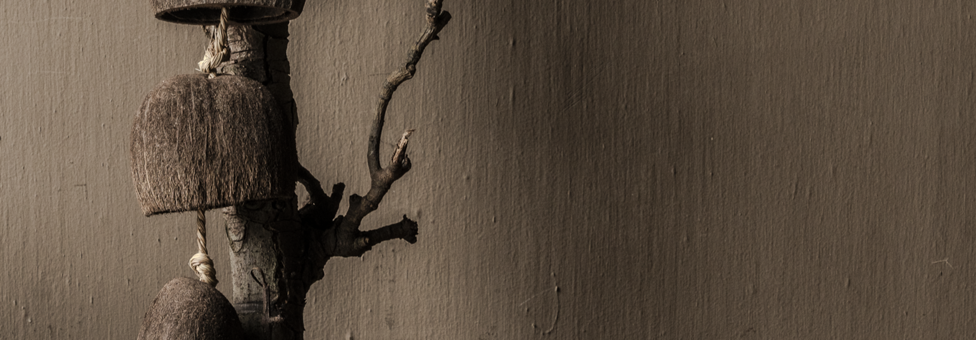 Dekorative Palmensamengirlande, Natur – 100 cm