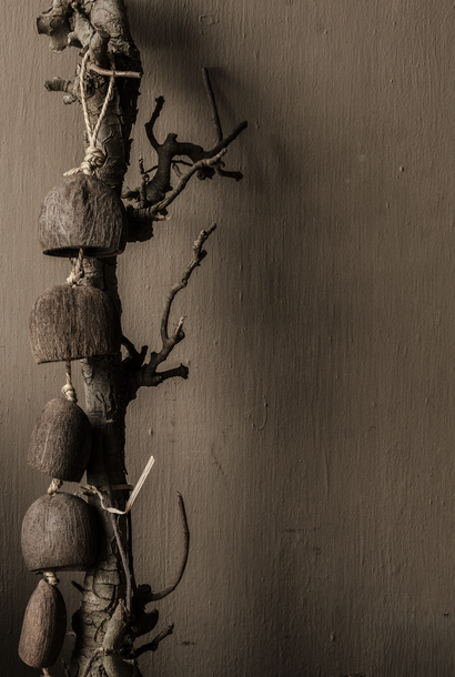 Dekorative Palmensamengirlande, Natur – 100 cm