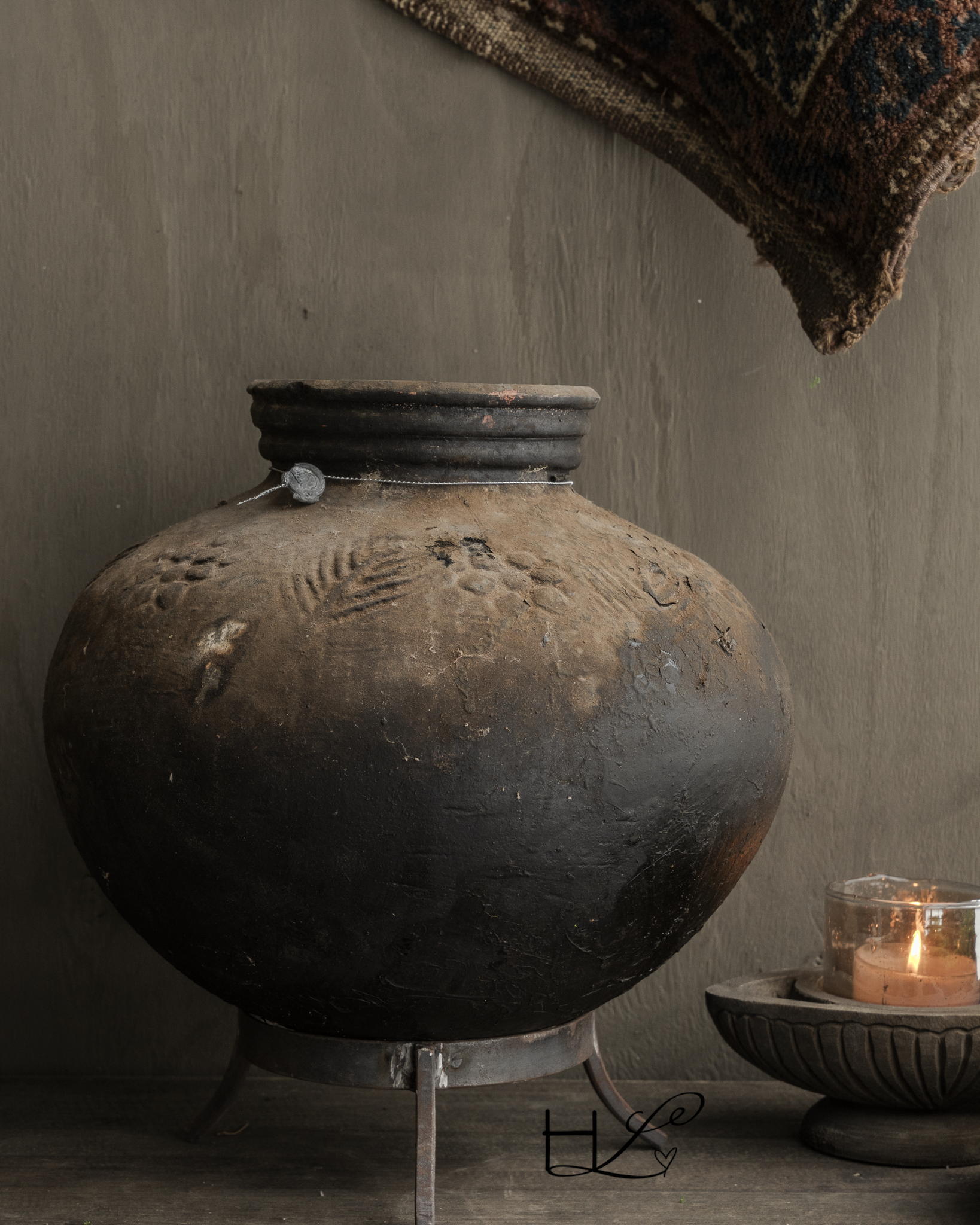 Earthenware Antique tumbler jug Hoffz-2