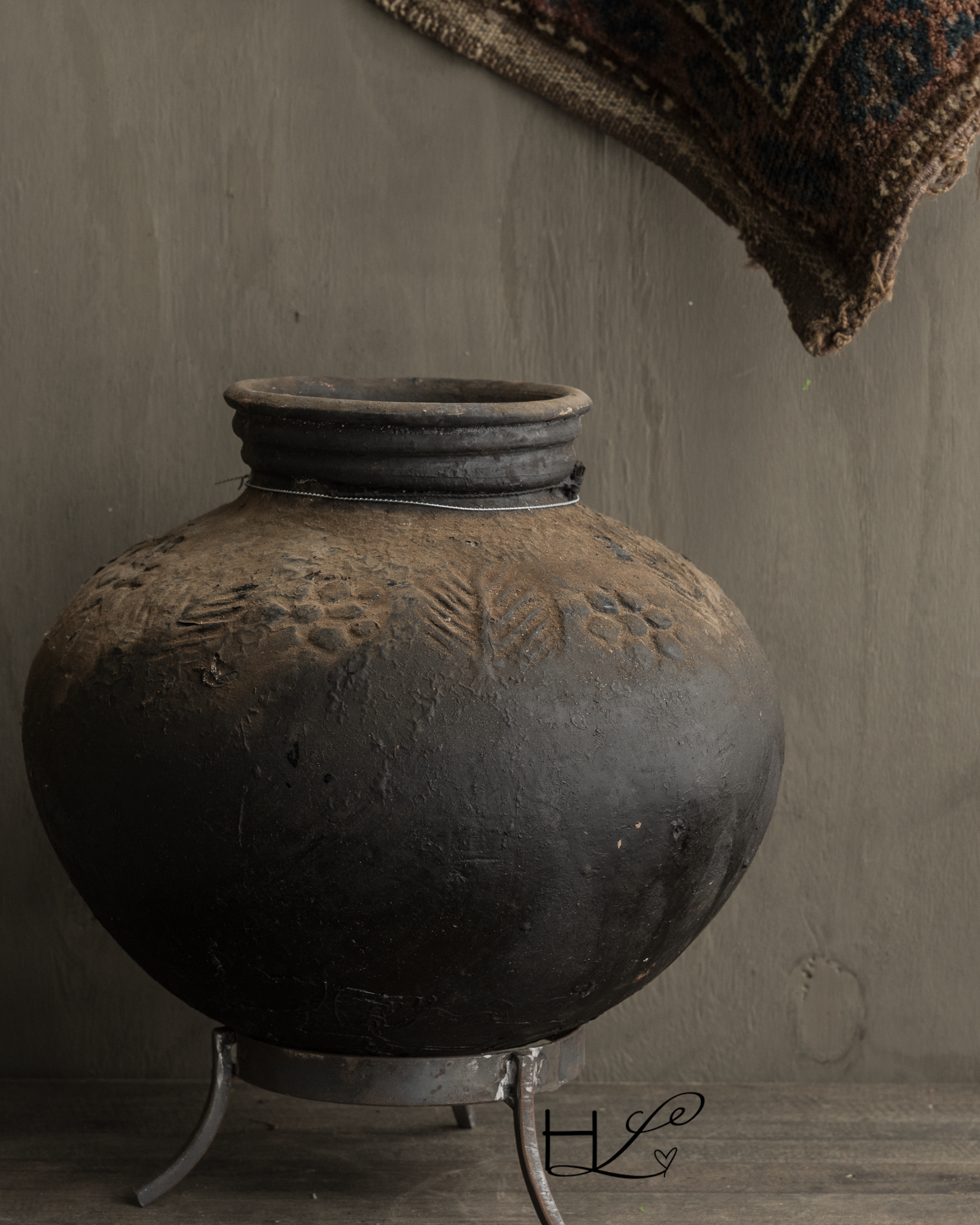 Earthenware Antique tumbler jug Hoffz-3