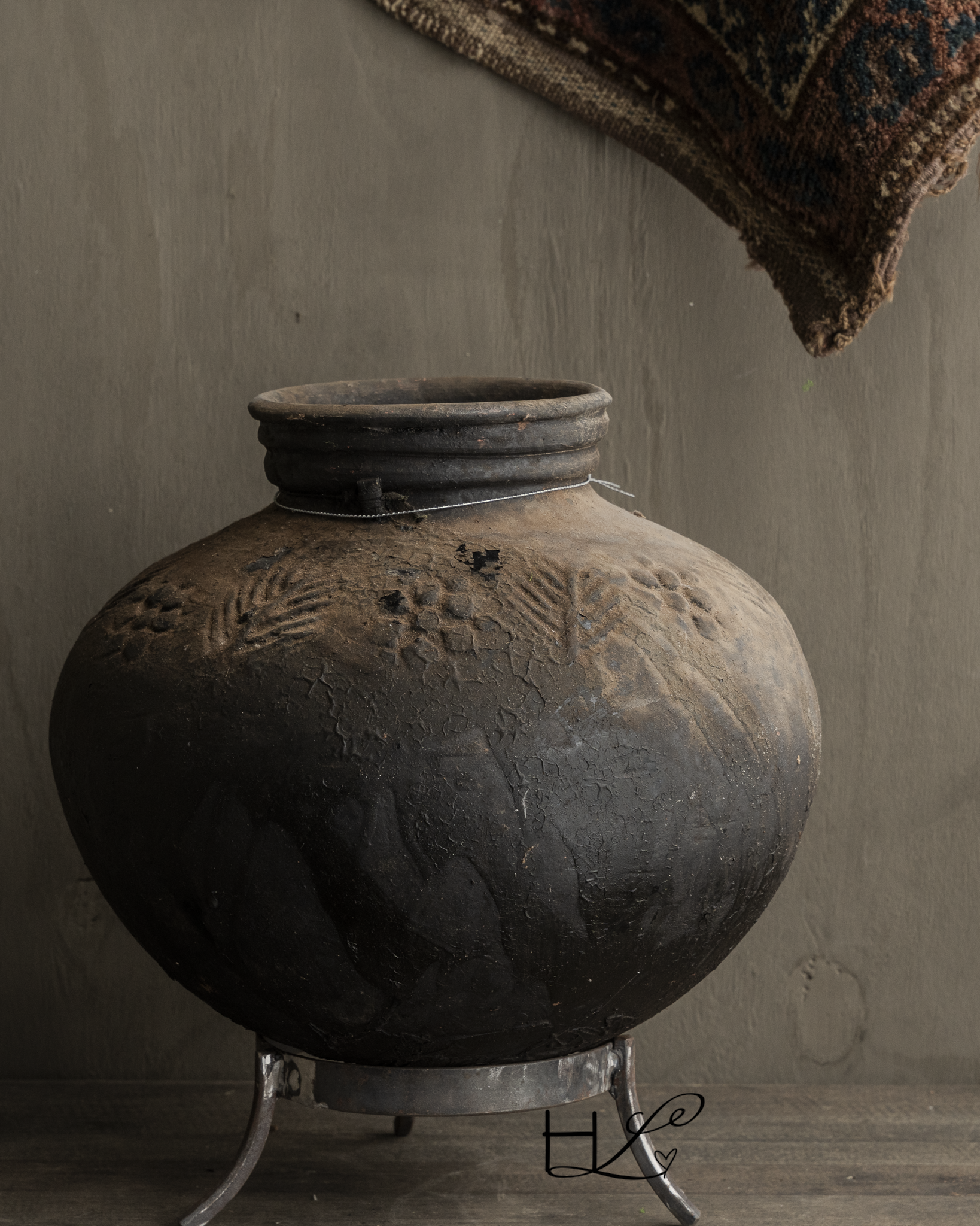 Earthenware Antique tumbler jug Hoffz-4