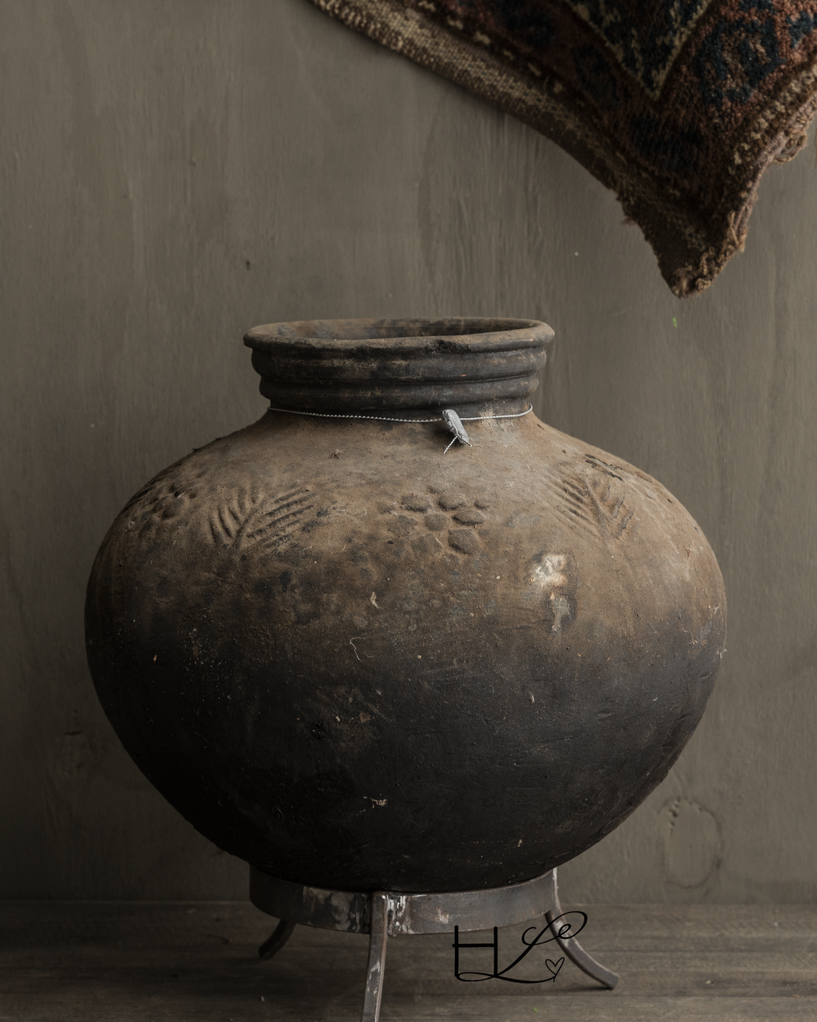 Earthenware Antique tumbler jug Hoffz-5