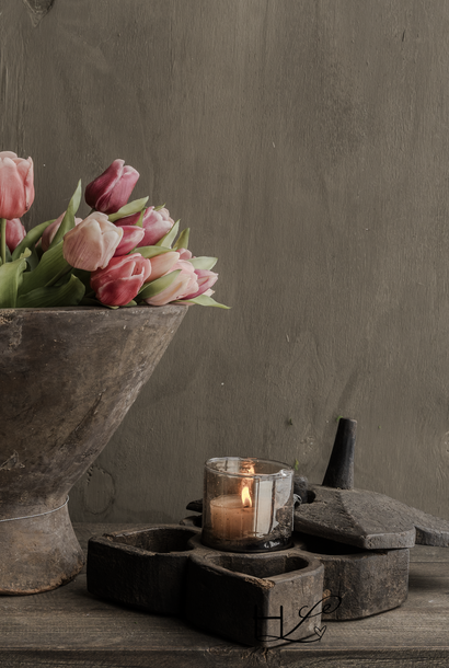 Alte antike Gewürzbox aus Holz, HOFFZ Indien