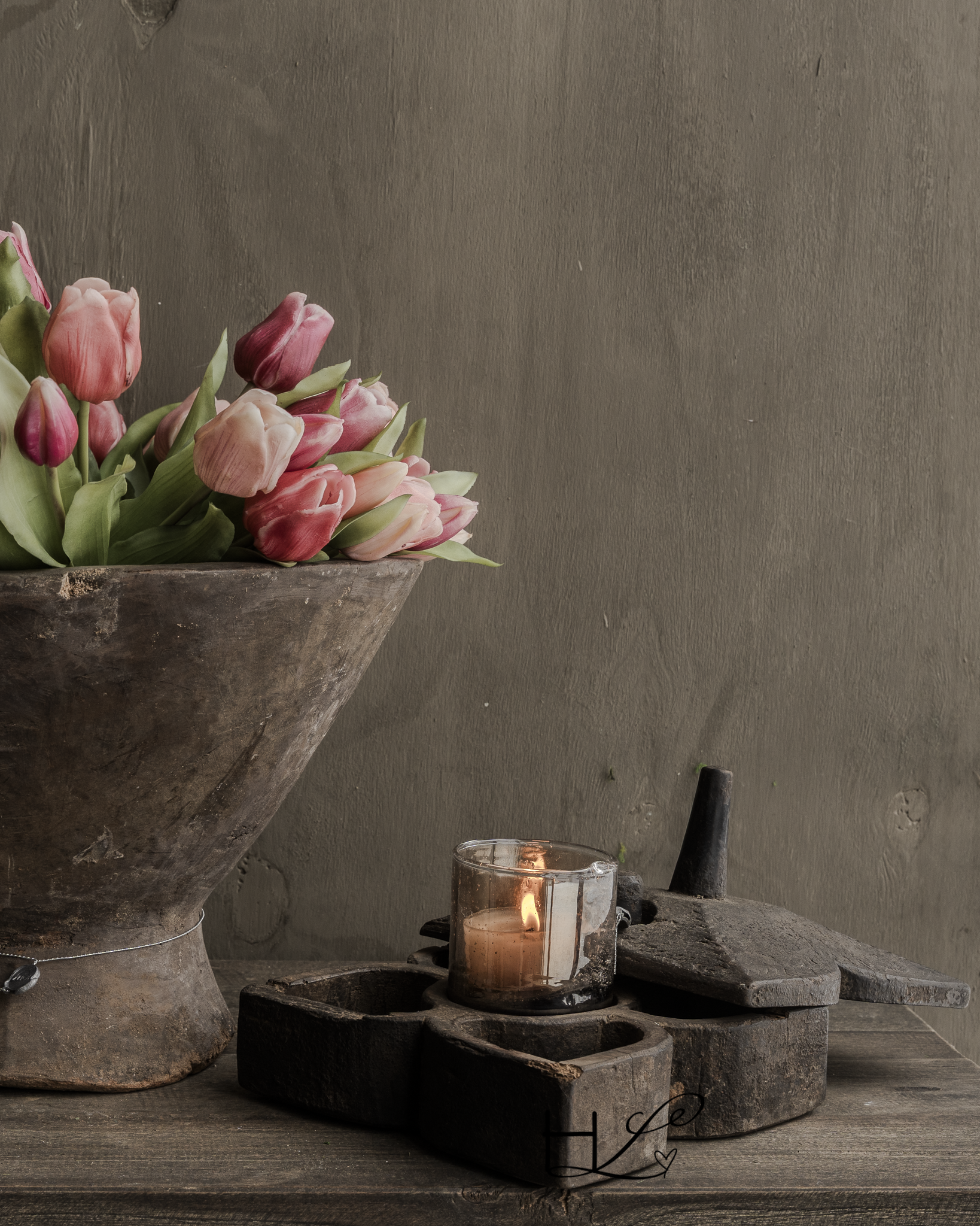 Old antique wooden spice box HOFFZ India-1