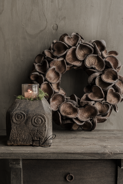 Badam Wreath Natural – Natural Wall Ornament