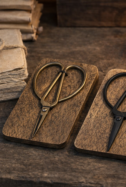 Hammered wrought iron scissors