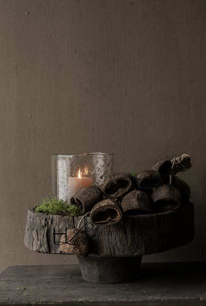 Prachtig Stoer Uniek  imperfect houten kom / schaal