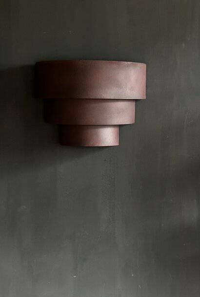 HOFFZ weathered metal wall lamp Rohan