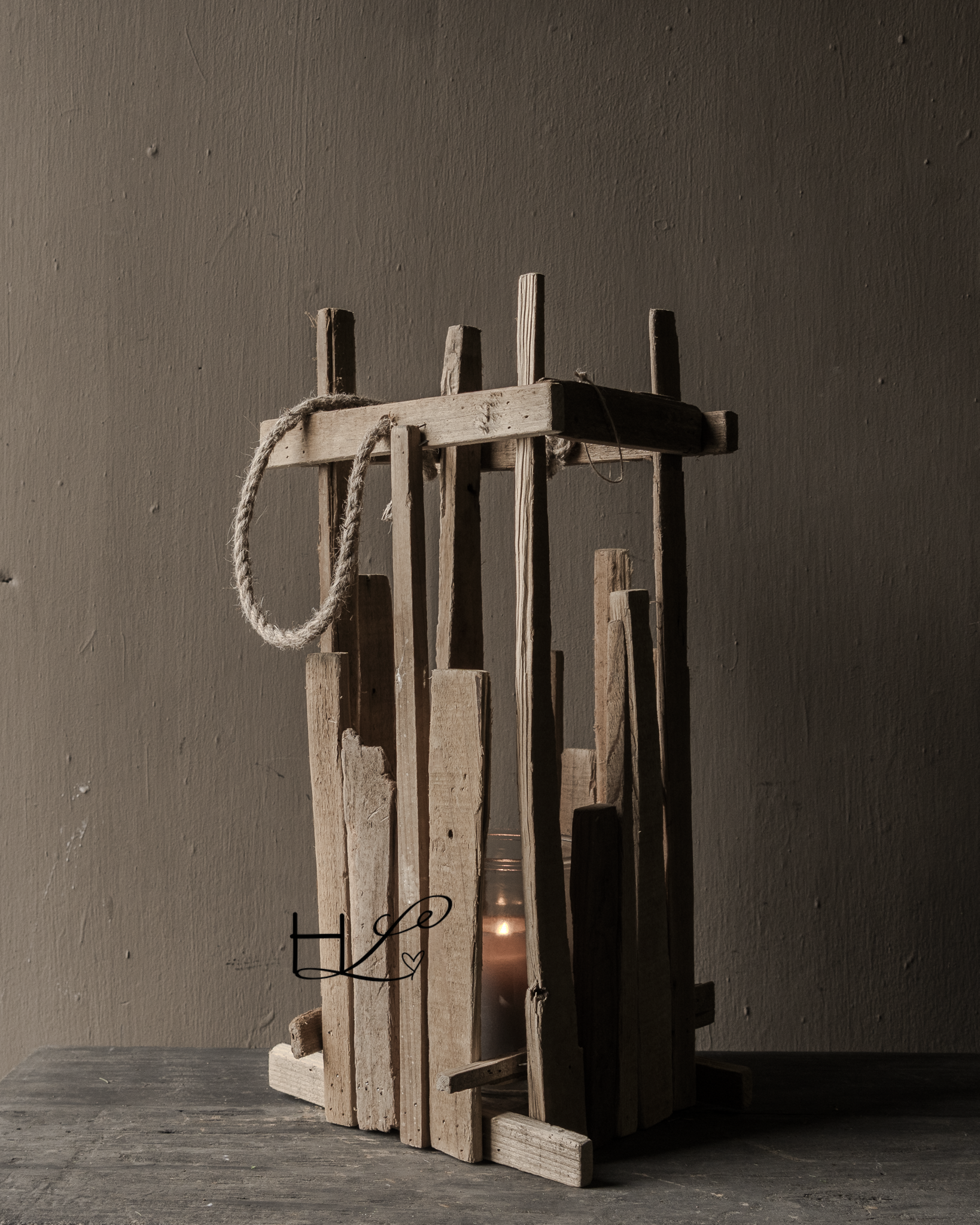 Houten Lantaarn FSC Populier met Glas | Stoer & Landelijk Wonen-3