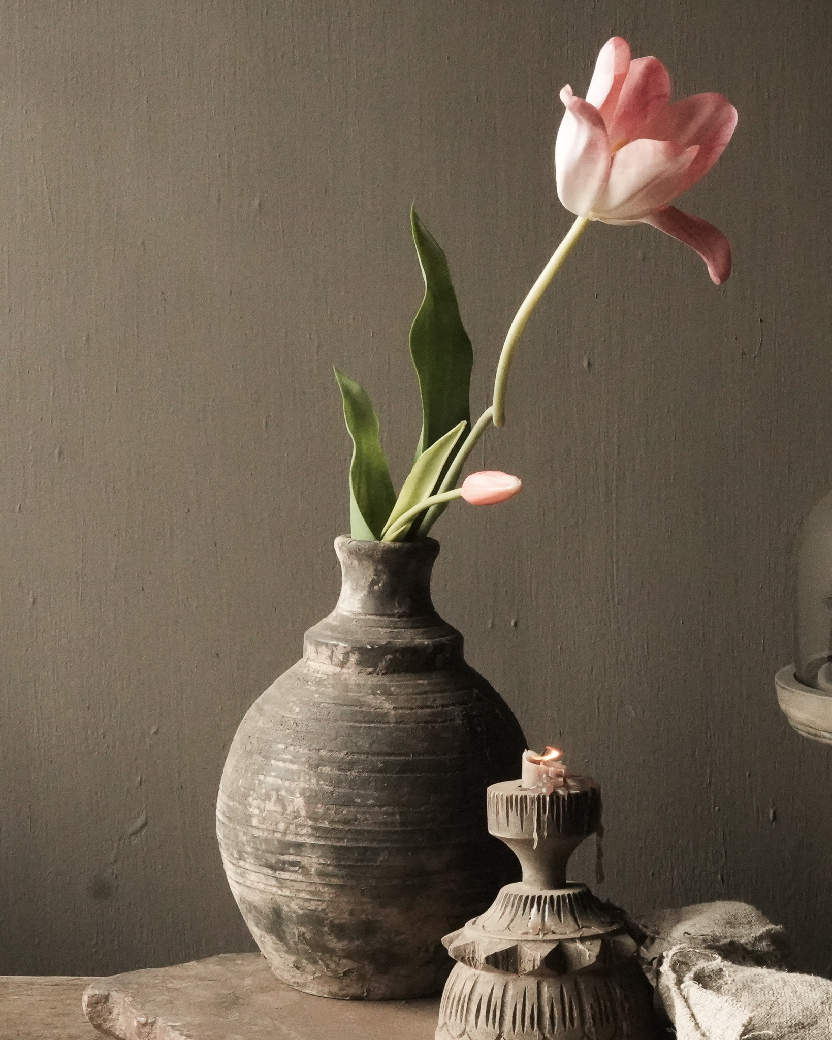 Indisch Aardewerk kruikje handmade-4