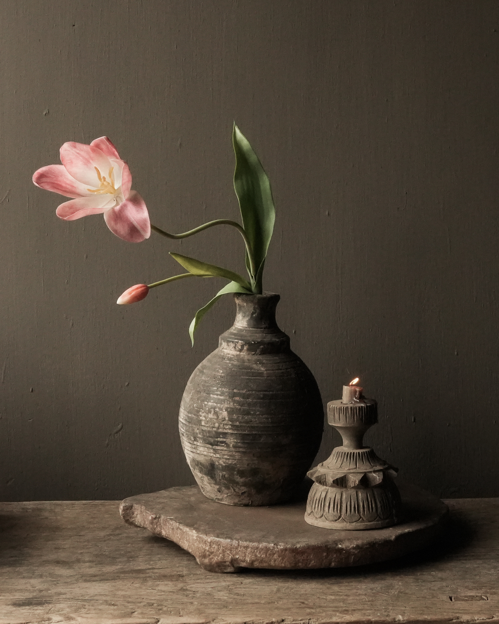 Indisch Aardewerk kruikje handmade-1