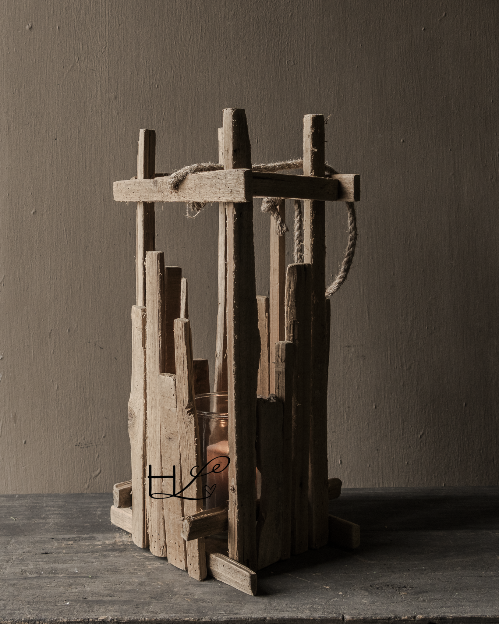 Houten Lantaarn FSC Populier met Glas | Stoer & Landelijk Wonen-2