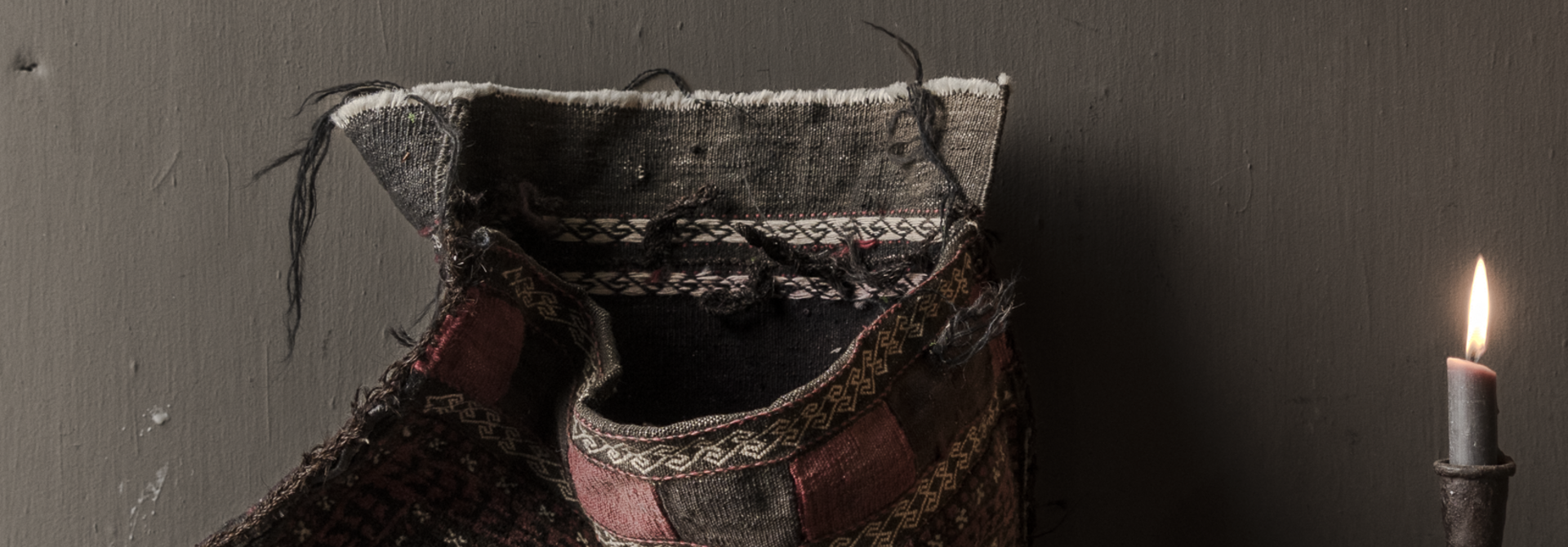 Vintage Nomadenzak van Hoffz – handgeweven wol