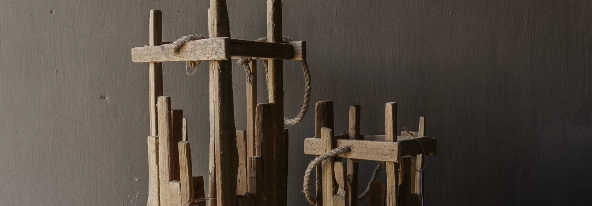 Houten Lantaarn FSC Populier met Glas | Stoer & Landelijk Wonen