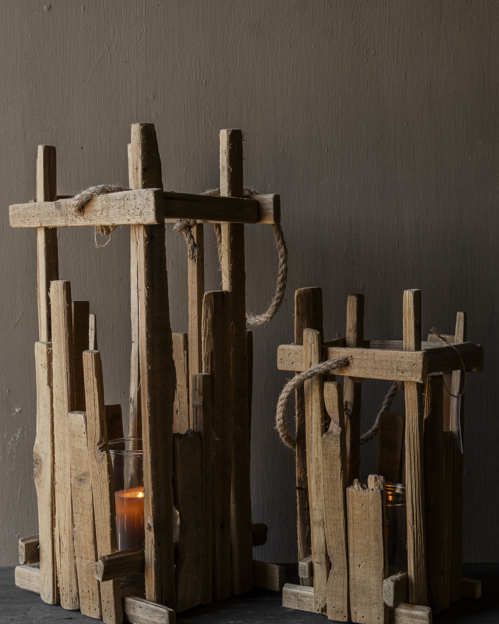 Houten Lantaarn FSC Populier met Glas | Stoer & Landelijk Wonen-7