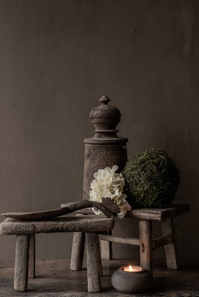 Authentiek  Elmwood Houten mini Krukje