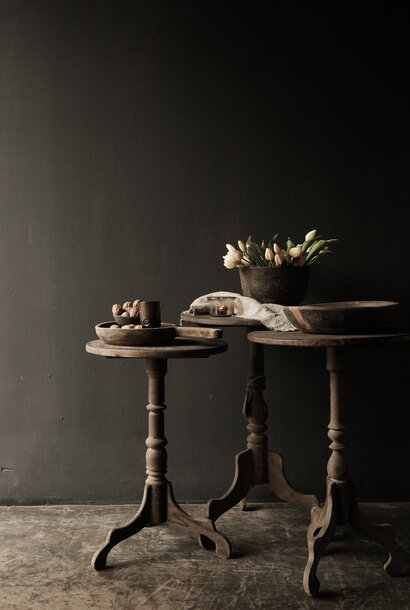 Authentic wooden wine table