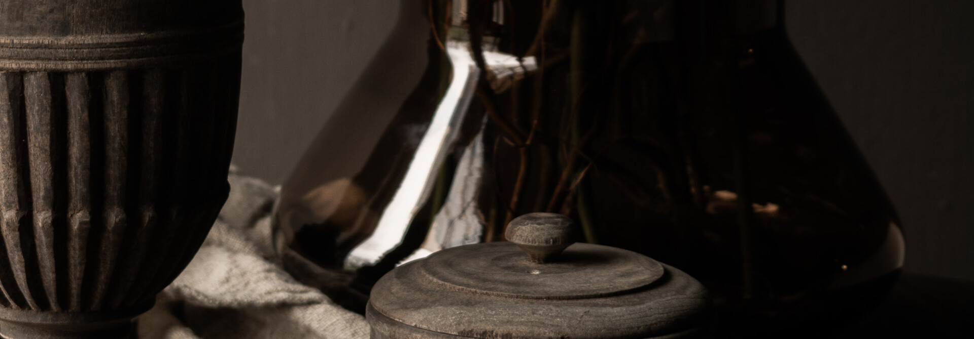 Houten potje met deksel Dimas LUKSA