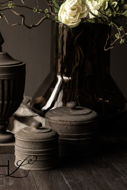 Wooden pot with lid Dimas LUKSA