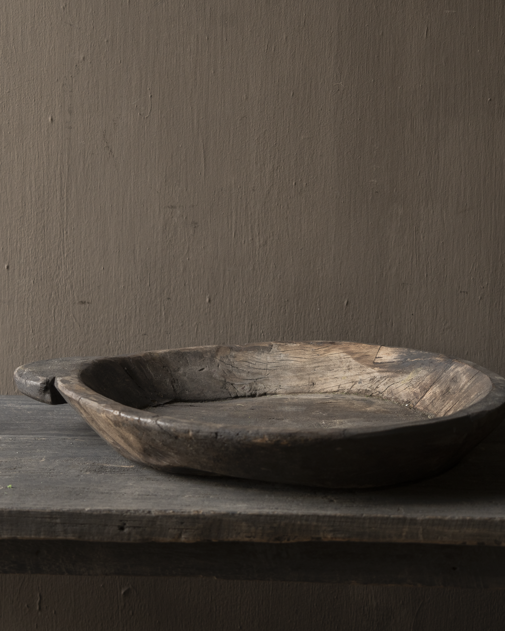 Authentieke oude houten Nepalese schaal-3