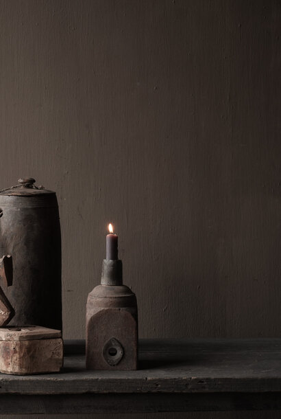 Aura Peeperkorn wooden ornament candlestick