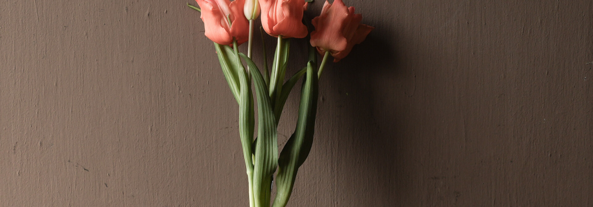 Kunst tulpen papegaai / parrot zalm – 40 cm