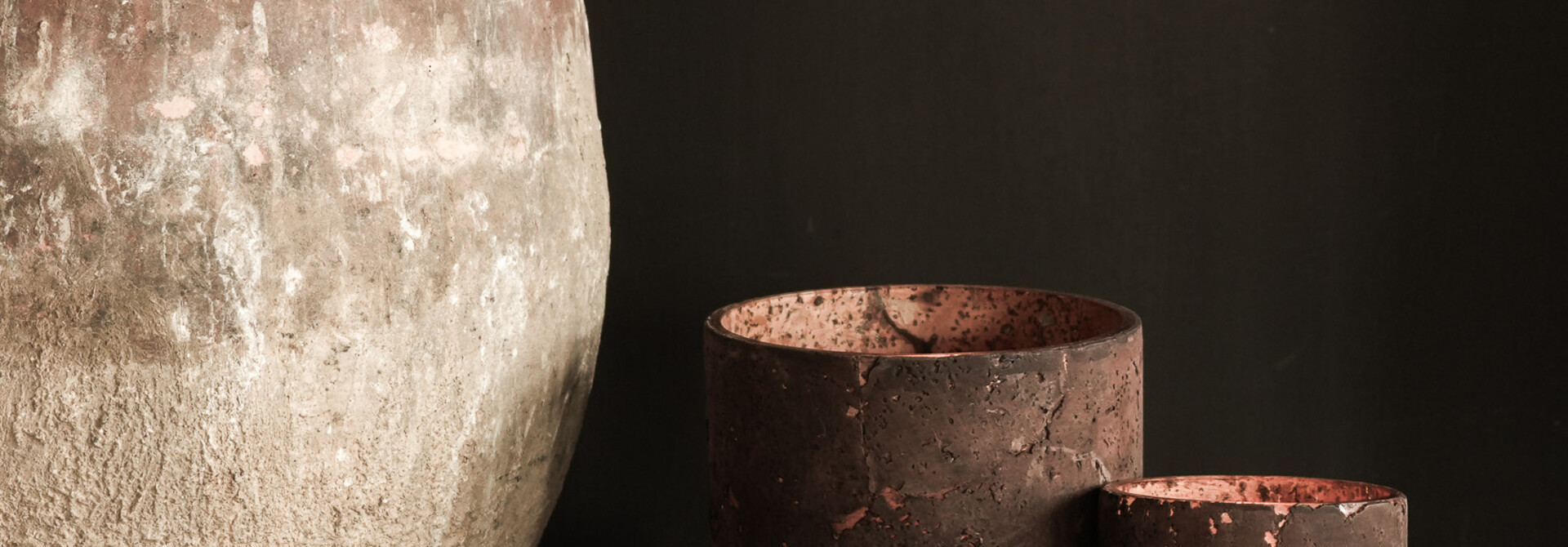 Maharashtra-Schale mit Henkel – antikes Holzobjekt