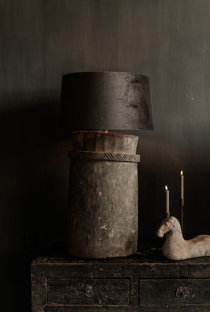 Cool Unique Wooden Jug Lamp Made from Antique Jug