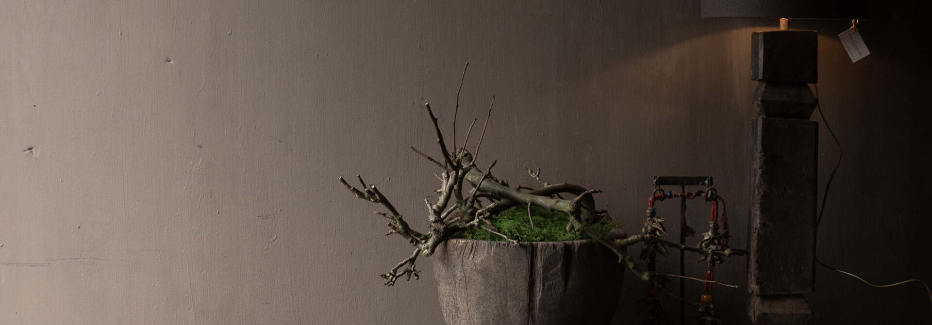TV cabinet / sideboard made of sturdy old elmwood