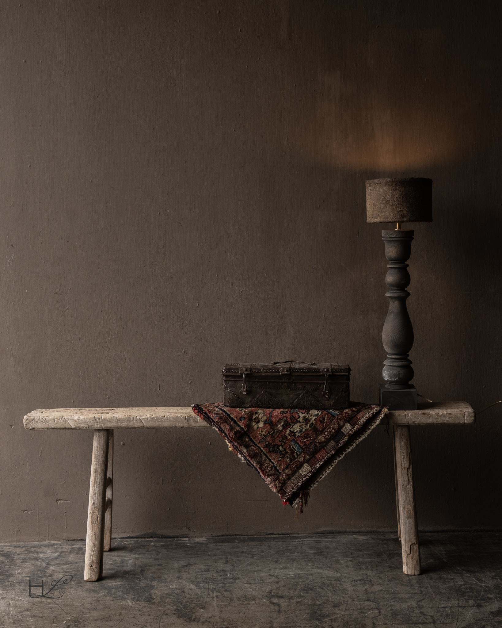 Authentische chinesische Bank aus Ulmenholz-1