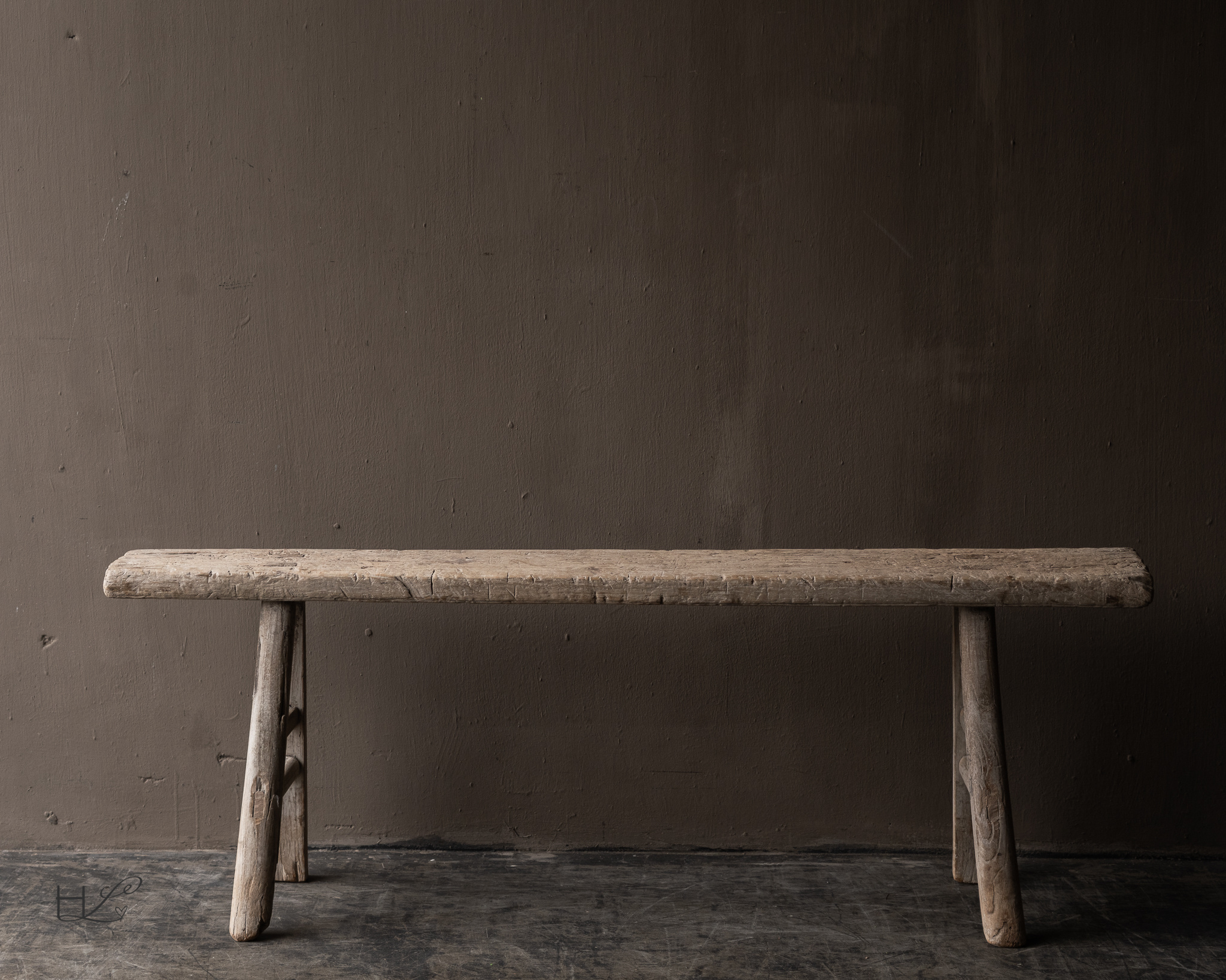 Authentische chinesische Bank aus Ulmenholz-6