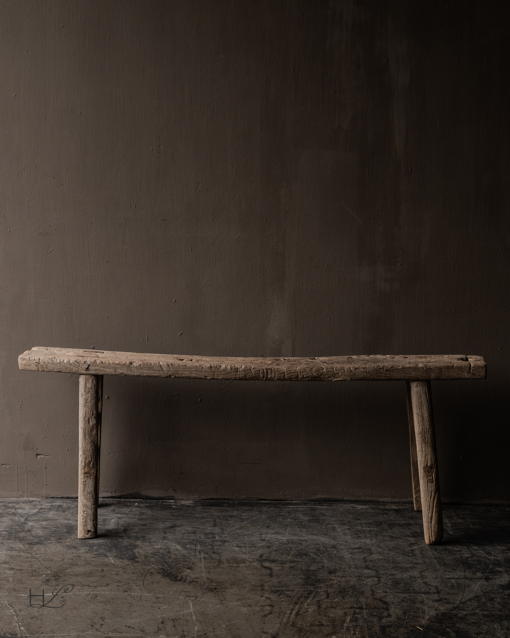 Authentische chinesische Bank aus Ulmenholz-5