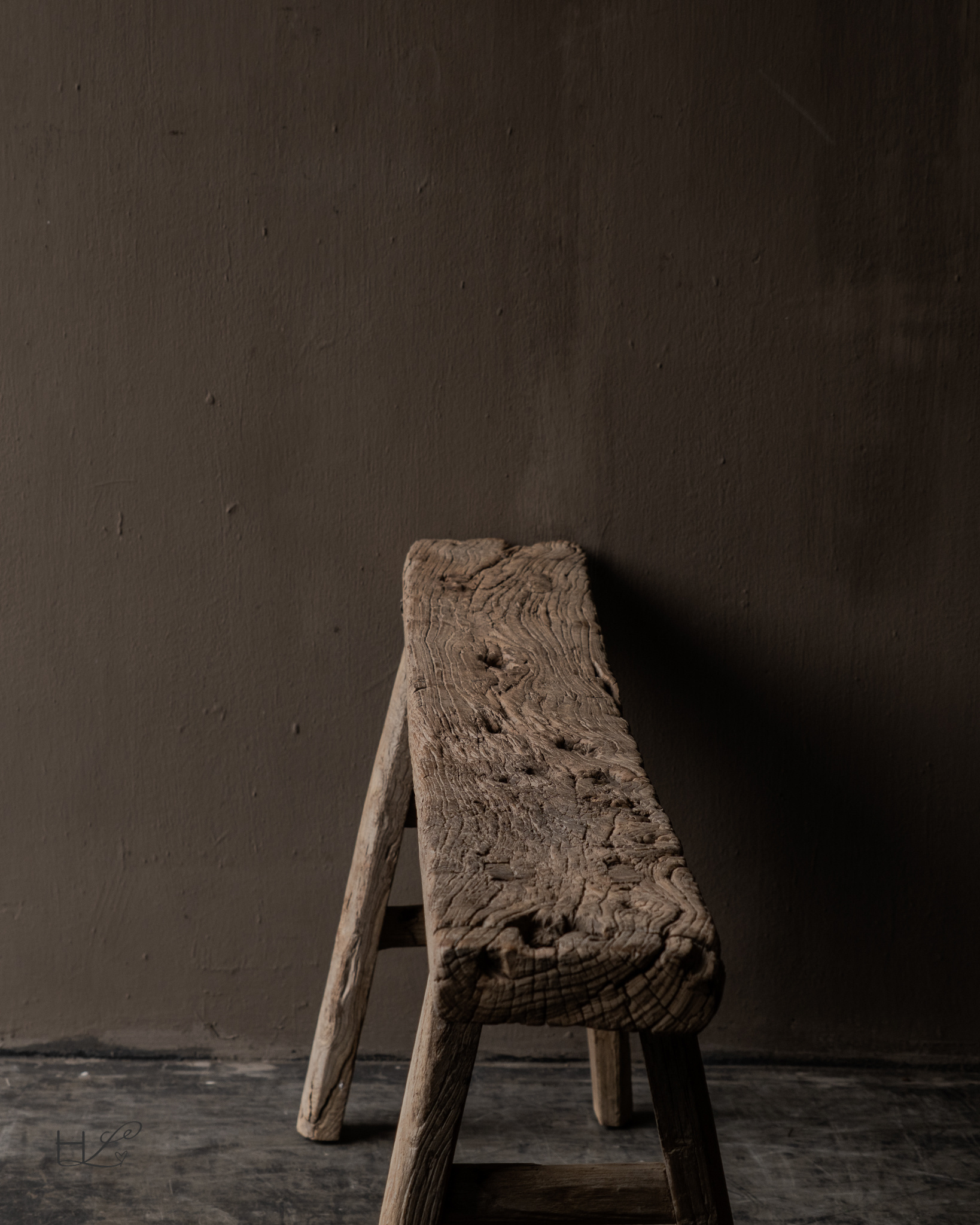 Authentische chinesische Bank aus Ulmenholz-7