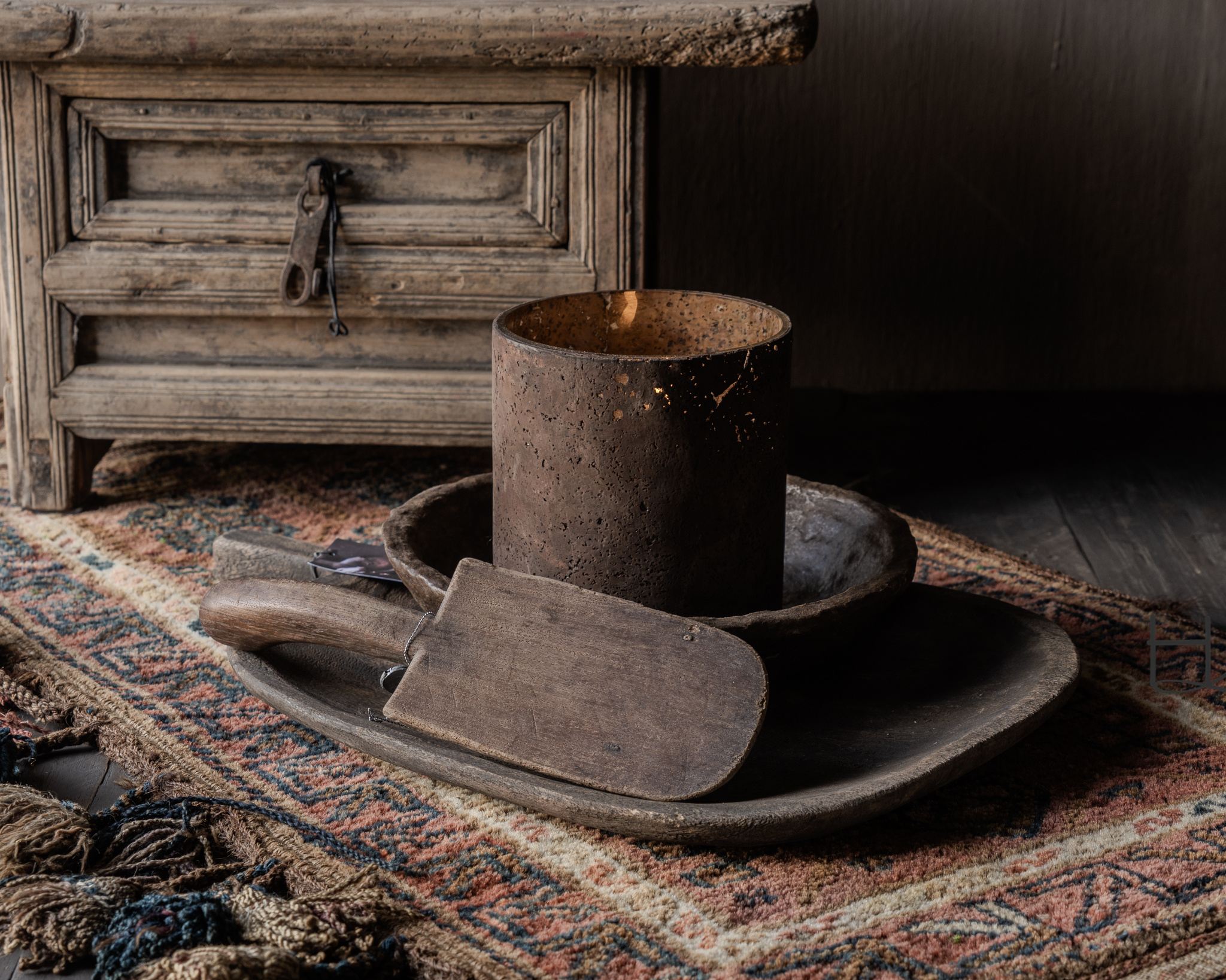 Altes hölzernes Servier-/Brotbrett-3