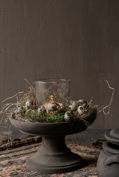 Hölzerne Irfan-Schale auf Fuß – Ø25 x H15 cm – LUKSA