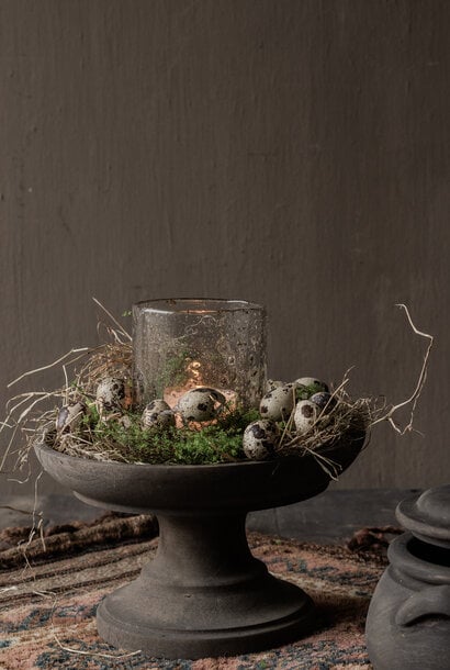 Houten Schaal Irfan op voet – Ø25 x H15 cm – LUKSA