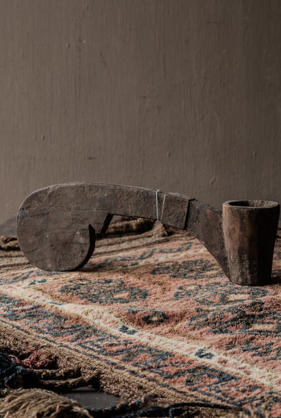 Alter Holzlöffel / Schöpfkelle – authentisches, verwittertes Holz – Dekorationsobjekt