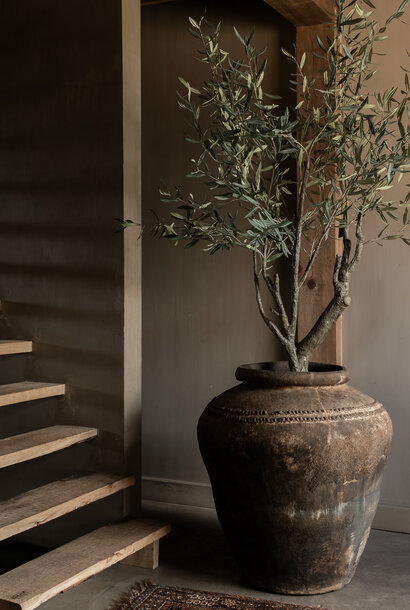 Silk-ka Olive Tree 198 cm – Realistic Artificial Olive Tree | Luxury Home Decor