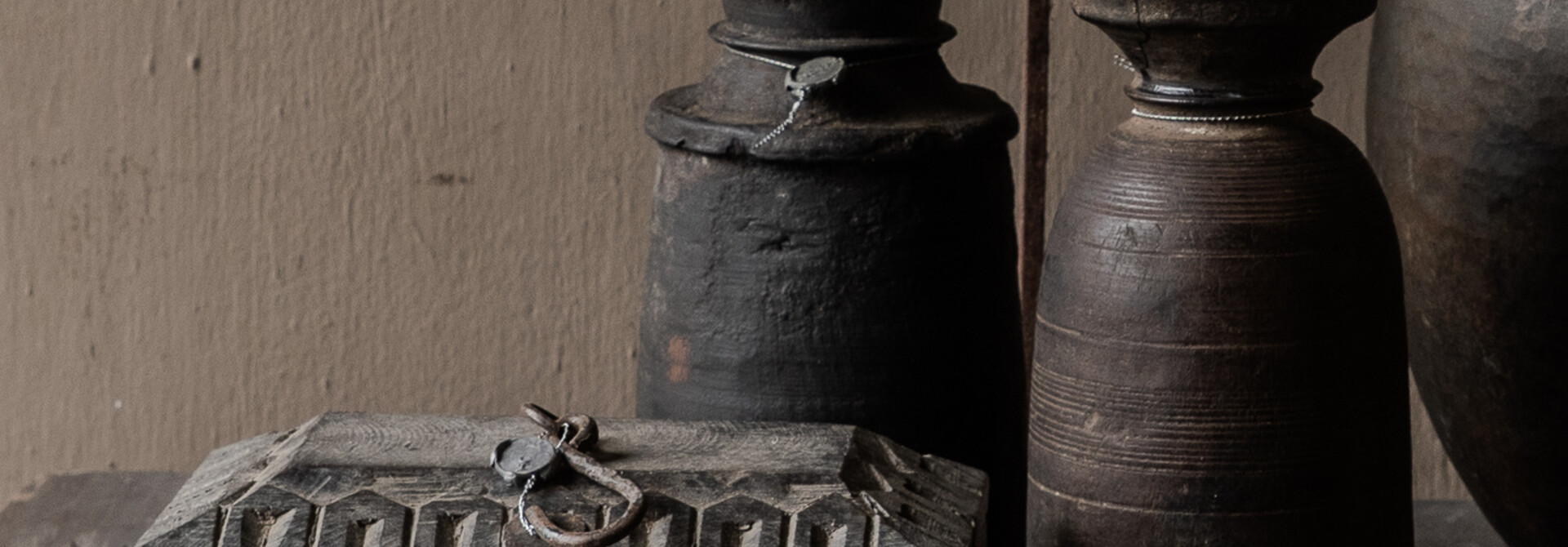 Unique Old Authentic wooden box HOFFZ