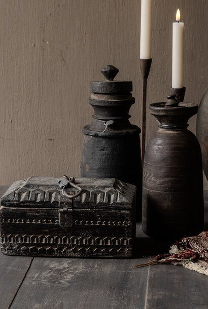 Unique Old Authentic wooden box HOFFZ