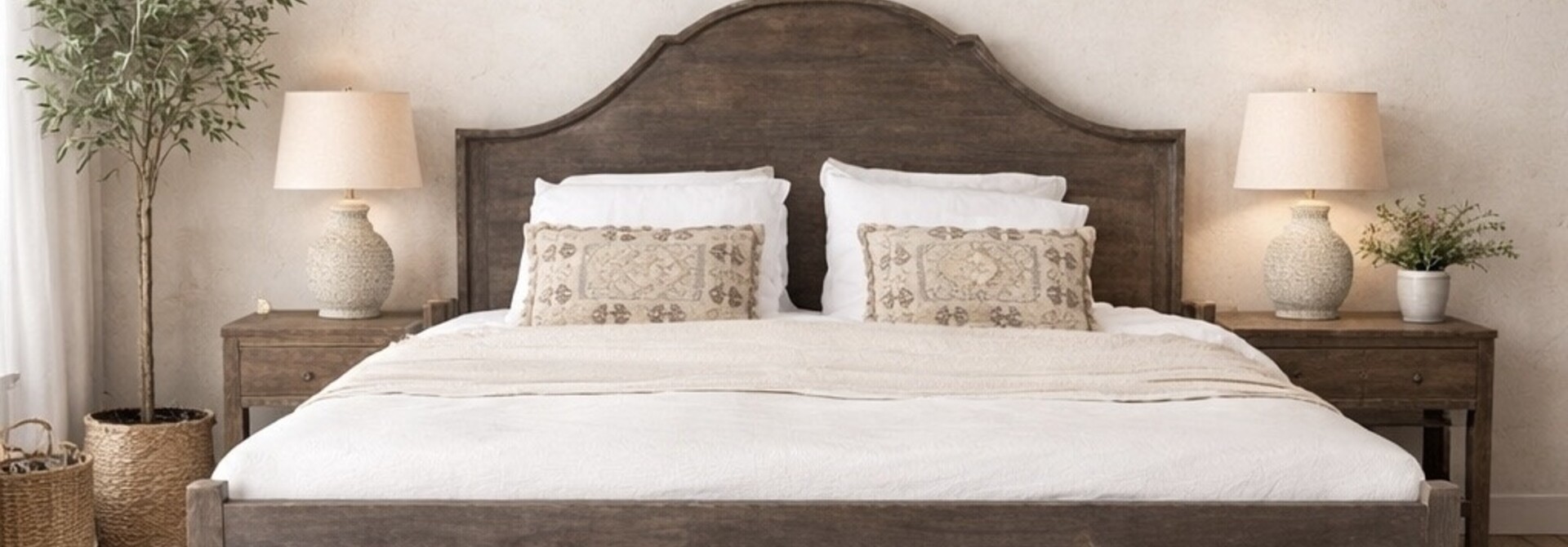 Bed of hoofdbord Bauke – Antique Grey | Luksa