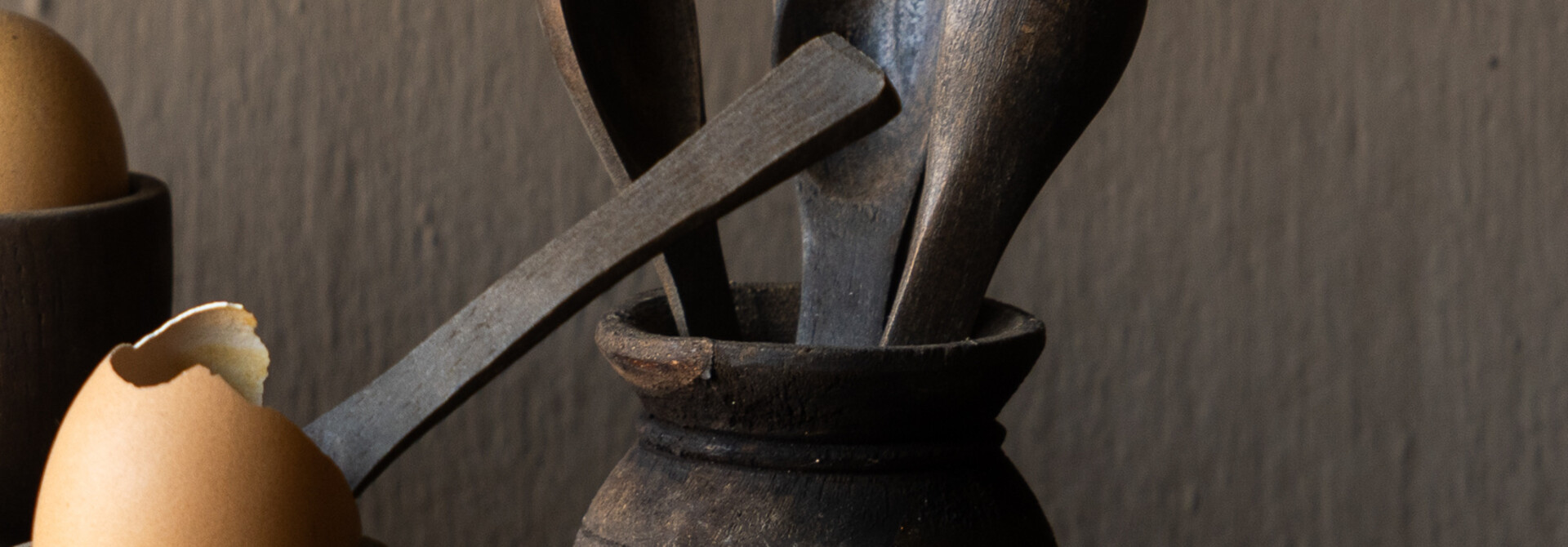 Nepalese oude houten Potje , kruikje